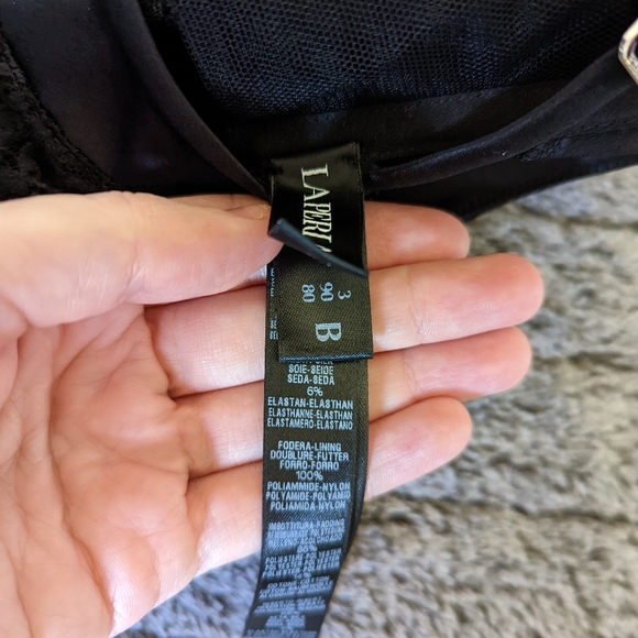 Black Lace La Perla Bustier, 36B - Picture 5 of 8